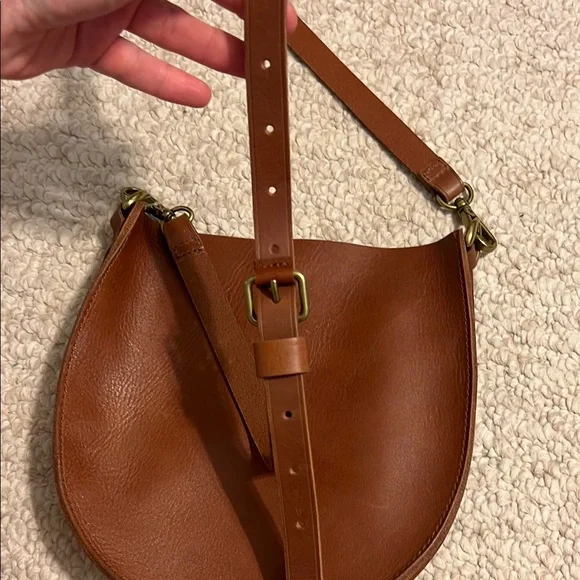 Brown Leather Crossbody Bag - Picture 10 of 12